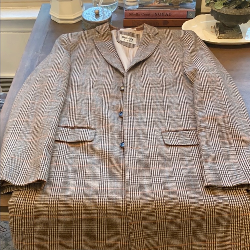 Houndstooth Plaid Coat